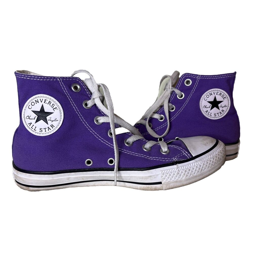 Converse Women’s 8 Chuck Taylor All Star High Top Purple Sneakers Mens Sz 6